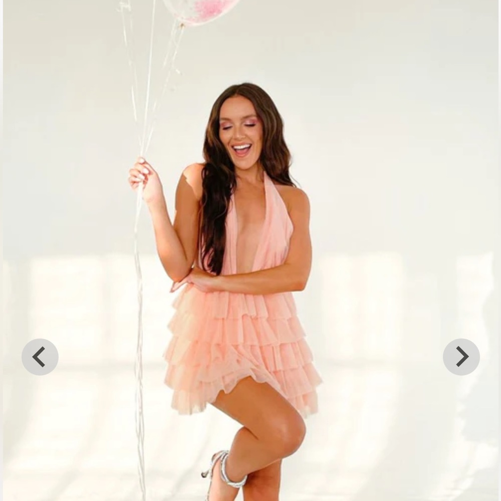 Birthday Cake Pink Mini Dress Beginning Boutique x Emma rose